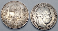 Strieborná minca 1 Koruna 1894 AG Franz Joseph I., F - Kliknutím na obrázok zatvorte -